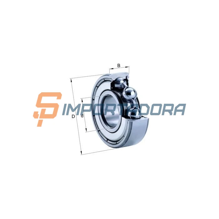 Rolamento Rígido de Esferas FAG 6322-2Z-C3