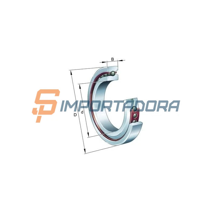Rolamento Radial de Esferas Contato Angular FAG HCS7020-E-T-P4S-UL#E