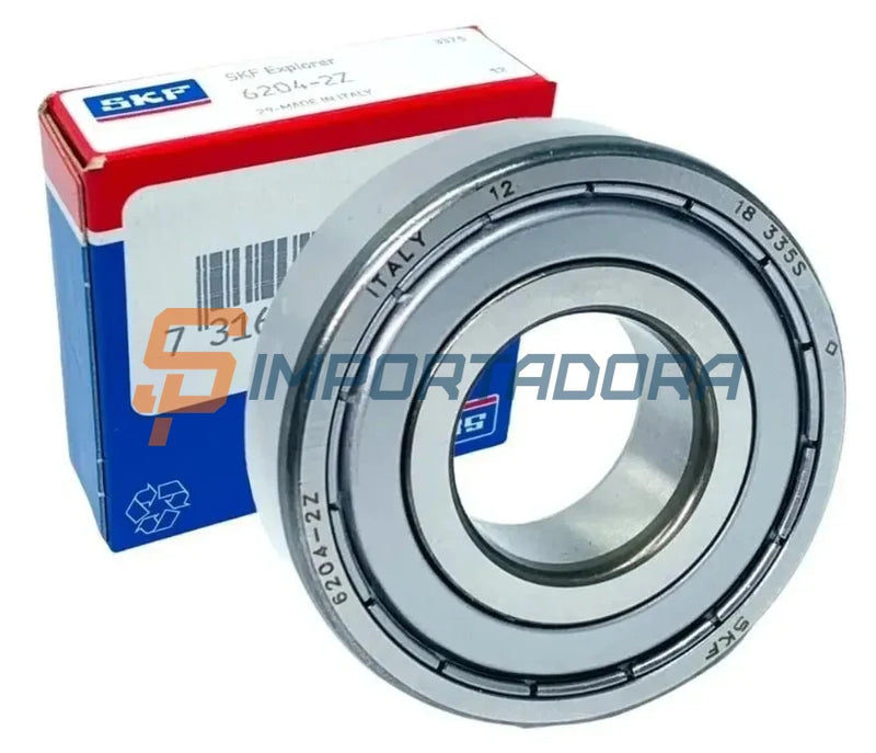 Rolamento Rígido de Esferas SKF 6204-2Z/GJN