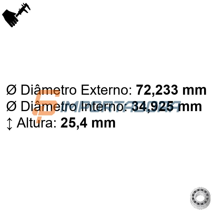 Rolamento Radial de Rolos Cônicos SKF HM 88649/610/VA983