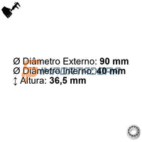 Rolamento Angular de Esferas FAG 3308-BD-XL-2HRS-TVH-C3