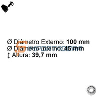 Rolamento de Esferas de Contato Angular FAG 3309-BD-XL-2HRS-TVH