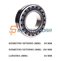 Rolamento Autocompensador de Rolos Timken 22318KEJW33