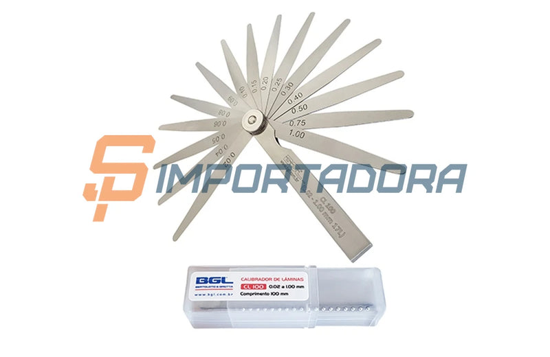 Calibrador de Lâminas BGL BERTOLOTO & GROTTA 0,02-1,00mm