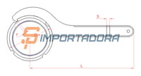 Chave de Gancho para Rolamentos BERTOLOTO HN-15