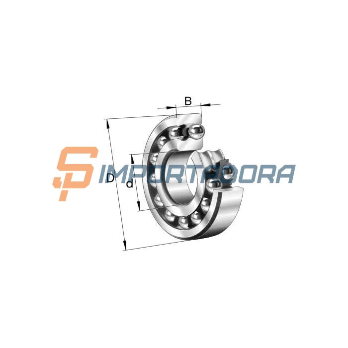 Rolamento Radial Esfera Oscilante FAG 1308-TVH#E