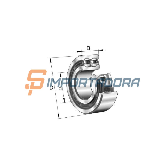 Rolamento Radial de Esferas Contato Angular FAG 3208-BD-TVH-L285-C3