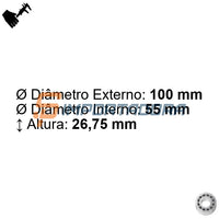 Rolamento Radial de Rolo Cônico FAG 32211-A-J42B-W136#N1