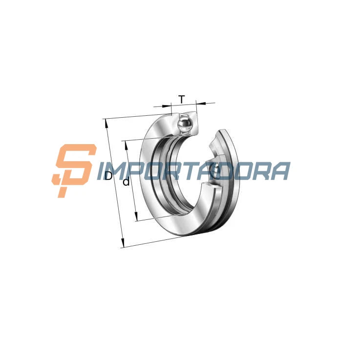 Rolamento Axial de Esferas FAG 51113#E