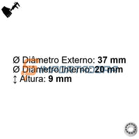 Rolamento Radial de Esferas FAG 61904-2RSR-HLC#E