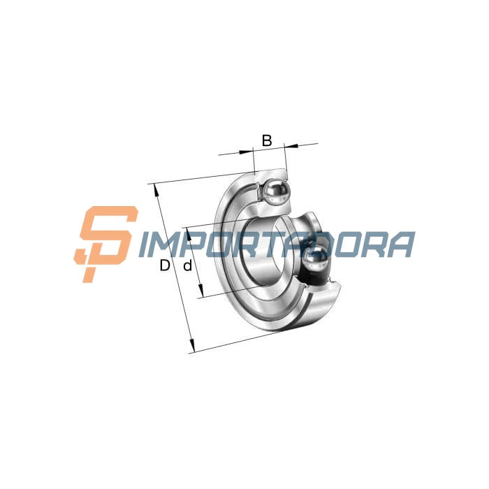 Rolamento Radial de Esferas FAG 626-2Z-HLN