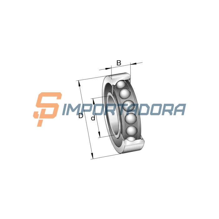 Rolamento Radial de Esferas de Contato Angular FAG HCS7013-E-T-P4S-UL