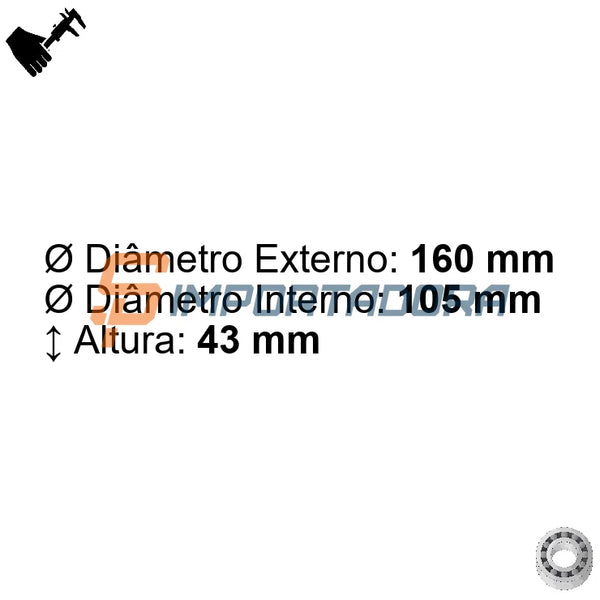 Rolamento de Rolos Cônicos GBR/GTOP 33021
