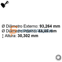 Rolamento Radial de Rolos Cônicos GBR/GTOP 3782/3720