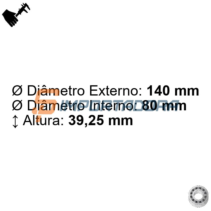 Rolamento Radial Rolo Cônico GTOP-GBR 804358