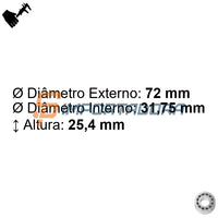 Rolamento Sextavado GTOP-GBR F 2