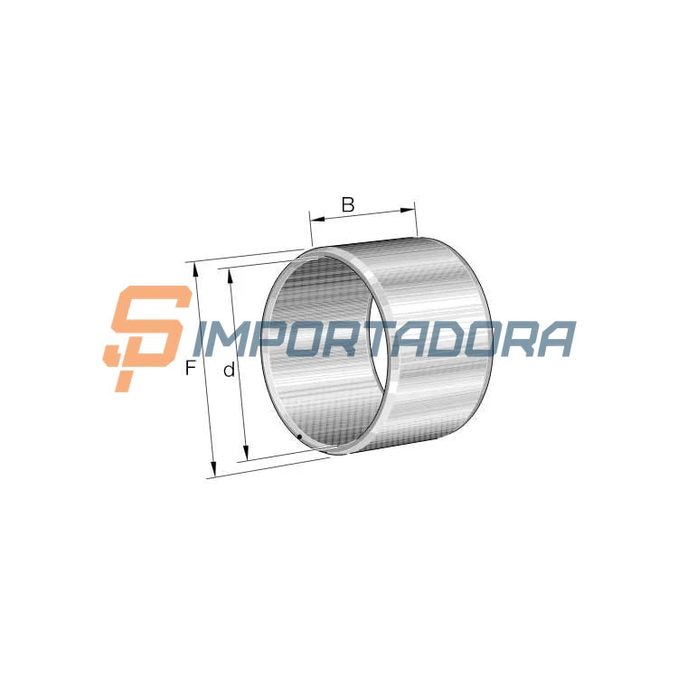 Rolamento Radial de Agulhas GTOP-GBR IR 6X10X10