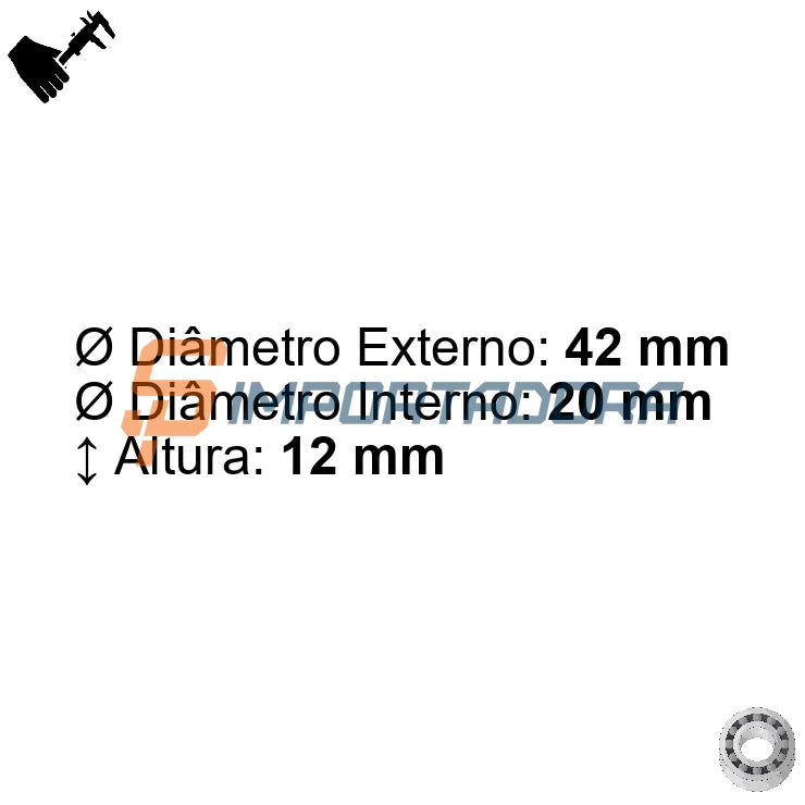 Rolamento Radial de Esferas GBR/GTOP 6004 2RS