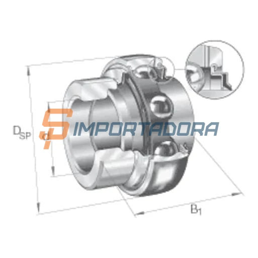 Rolamento Tensor INA G1104-XL-KRR-B-AS2/V#S12