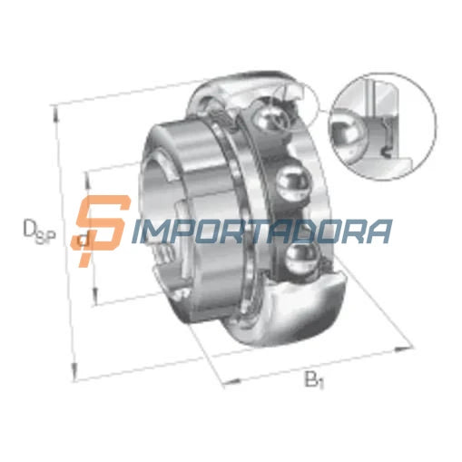Rolamento INA GSH40-2RSR-B#EN