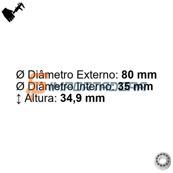 Rolamento Radial de Esfera de Contato Angular NTN 3307SC3_02