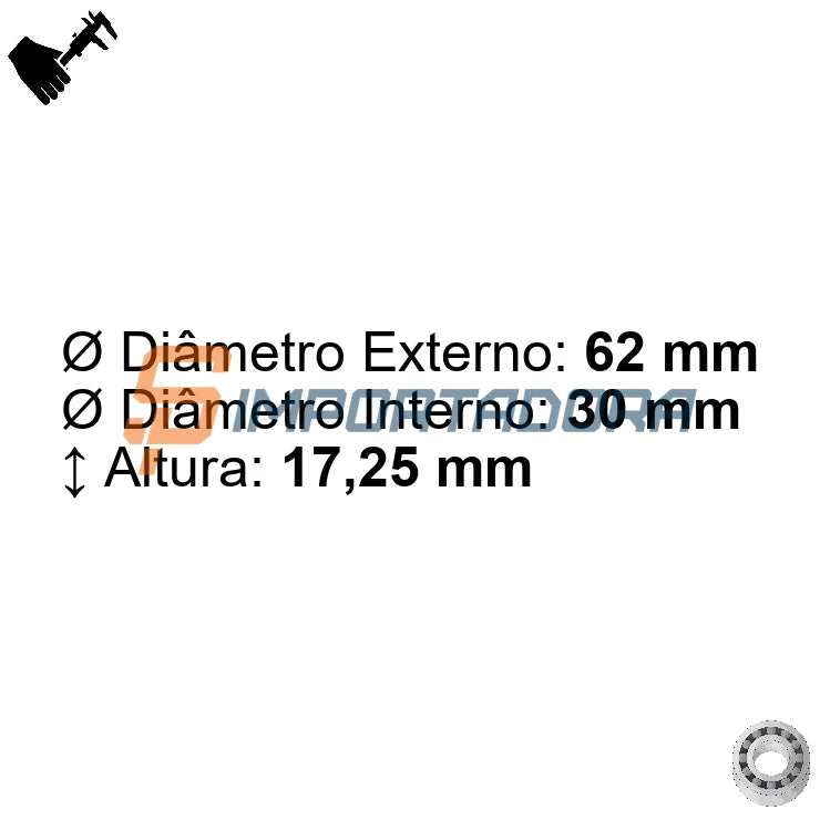 Rolamento de Rolos Cônicos NTN 4T-30206
