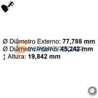 Rolamento de Rolos Cônicos NTN 4T-LM603049/LM603011