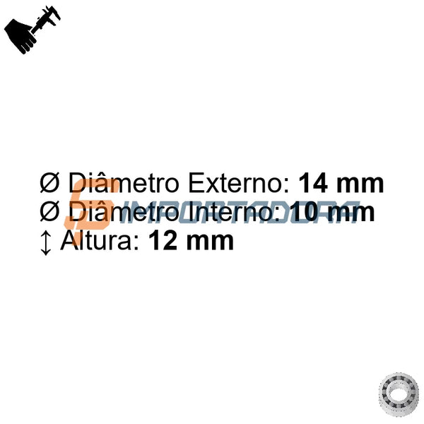 Rolamento Radial de Agulha NTN BK1012