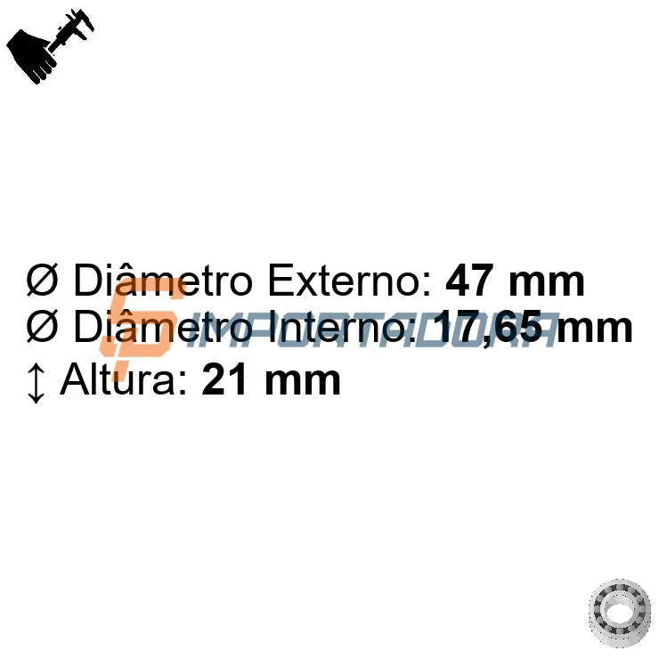 Rolamento Rígido de Esferas SKF PER.204HRR2