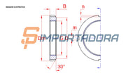 Porca de Fixação KM-4 M20x1 Bertoloto