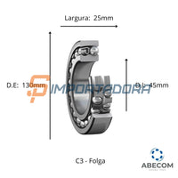 Rolamento Autocompensador de Esferas SKF 1215 K/C3