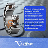 Rolamento Autocompensador de Esferas SKF 2206 EKTN9