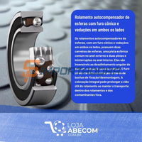 Rolamento Autocompensador de Esferas SKF 2213 E-2RS1TN9
