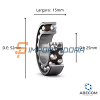 Rolamento Autocompensador de Esferas SKF 1205 EKTN9