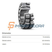 Rolamento Autocompensador de Rolos SKF 22315 E