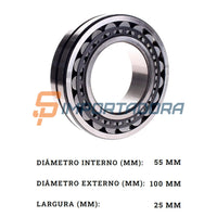 Rolamento Autocompensador de Rolos Timken 22211KEJW33