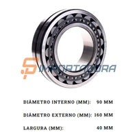 Rolamento Autocompensador de Rolos Timken 22218EJW33