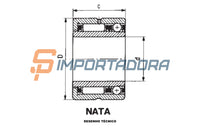 Rolamento Combinado de Agulhas IKO NATA 5906