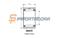 Rolamento de Agulhas IKO RNA 4902