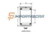 Rolamento de Agulhas IKO TAF 607235