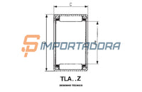 Rolamento de Agulhas IKO TLA 2512 Z