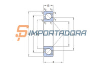 Rolamento de Esferas de Contato Angular SKF 7314 BECBM