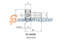 Rolamento de Rolo de Leva IKO CF 10-1 BUUR