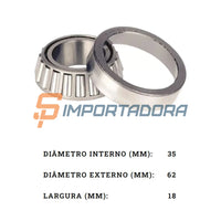 Rolamento de Rolos Cônicos Timken 32007X