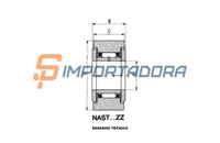 Rolamento de Rolos de Apoio de Agulhas IKO NAST 25 ZZ