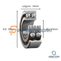 Rolamento Dupla Carreira Contato Angular SKF 3200 ATN9