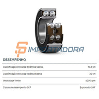 Rolamento Duplo Contato Angular SKF 3207 A-2RS1TN9/MT33