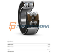 Rolamento Duplo de Contato Angular SKF 3205 A-2RS1TN9/MT33