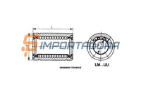 Rolamento Linear de Esferas IKO LM 35 UU