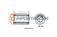 Rolamento Linear LM 25 UU IKO